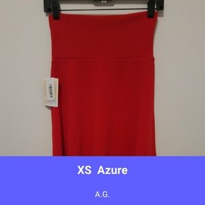 Lularoe XS red Azure Skirt